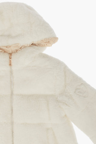 Cappotto in Ecopelliccia con Cappuccio