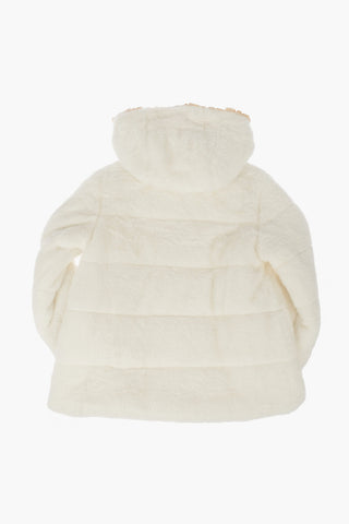 Cappotto in Ecopelliccia con Cappuccio