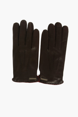Cashmere and Leather Gloves