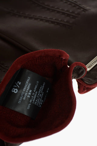 Cashmere and Leather Gloves