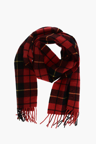 Cashmere and Wool Tartan Scarf