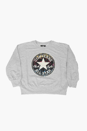 ALL STAR CHUCK TAYLOR Felpa Crop Stampata