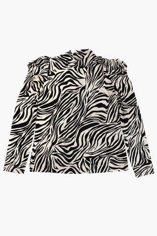 Zebra Printed Blouse 