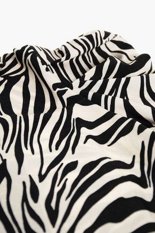 Zebra Printed Blouse 