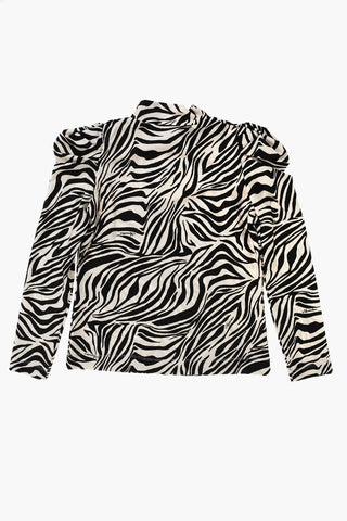Zebra Printed Blouse 