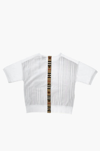 striped T-shirt with breast pocket