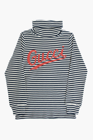 Striped Turtleneck Sweater