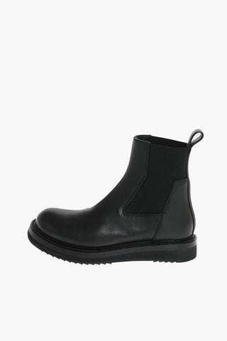 Leather CREEPER ELASTIC Chelsea Booties