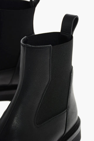 Leather CREEPER ELASTIC Chelsea Booties