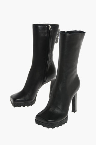 Stivaletti in Pelle con Zip 11cm