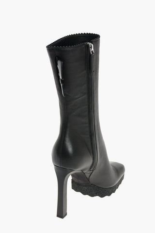 Stivaletti in Pelle con Zip 11cm