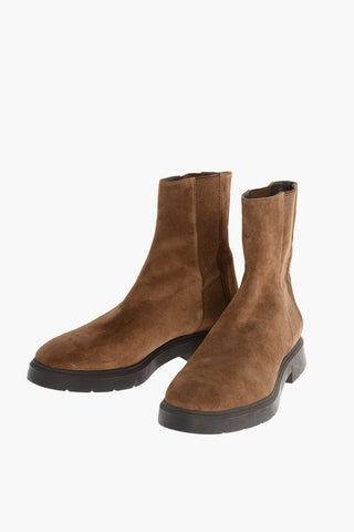 Suede Leather ROMY Chelsea Booties