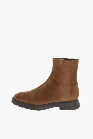 Suede Leather ROMY Chelsea Booties