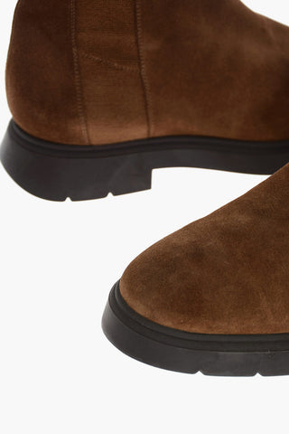Suede Leather ROMY Chelsea Booties