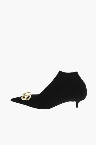 4cm Fabric Socks Ankle Boots