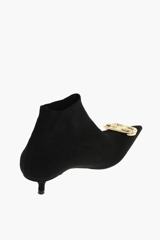 4cm Fabric Socks Ankle Boots
