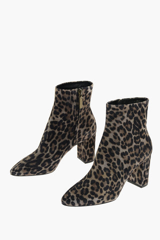 7cm Leopard Printed LOU Booties