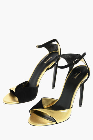 Metallic Ankle Strap Sandals 11 cm
