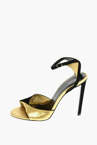 Metallic Ankle Strap Sandals 11 cm