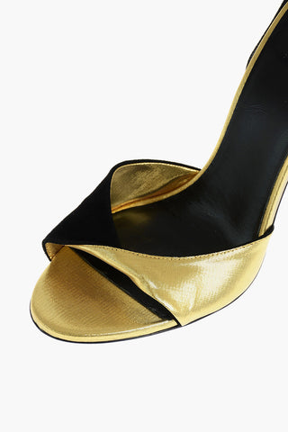 Metallic Ankle Strap Sandals 11 cm