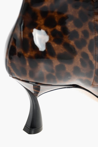 6cm Lacquered Leather JUNGLE LOVE LEOPARD Booties