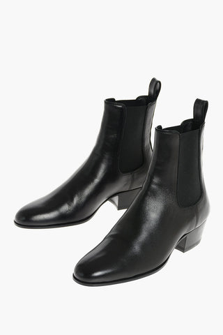 4cm Leather COLE Chelsea Booties