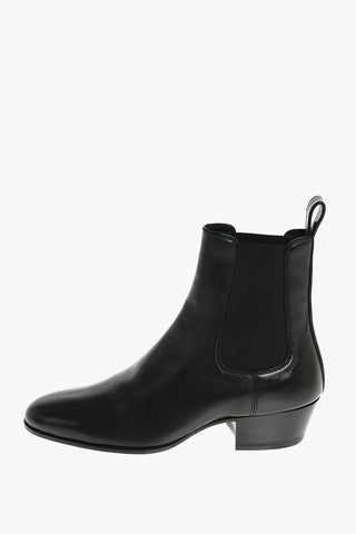 4cm Leather COLE Chelsea Booties