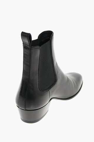 4cm Leather COLE Chelsea Booties