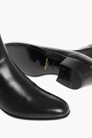 4cm Leather COLE Chelsea Booties