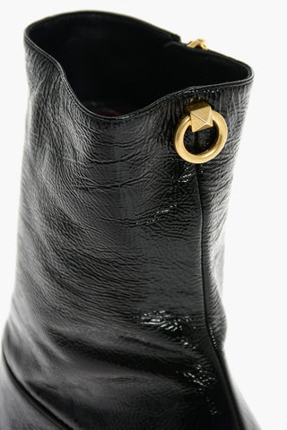 Stivaletto ROCKSTUD in Vernice 6cm