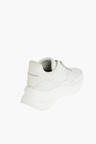 Leather OVERSIZED RUNNER Sneakers with Glittered Detail
