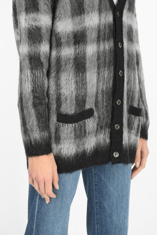 glitter details V-Neck Cardigan