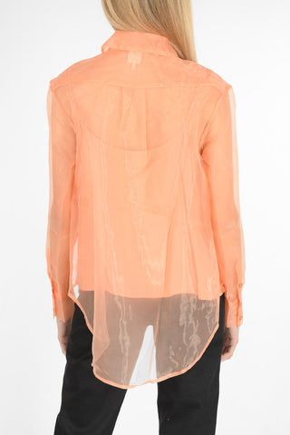 camicia MINTY in organza collo classico