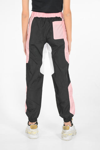 drawstring waist jogger pants with ankle elastic band