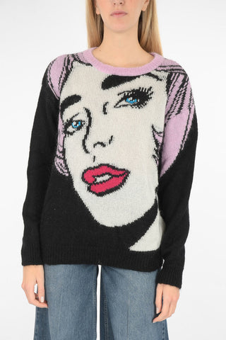 COUTURE! Embroidered Crew-neck sweater