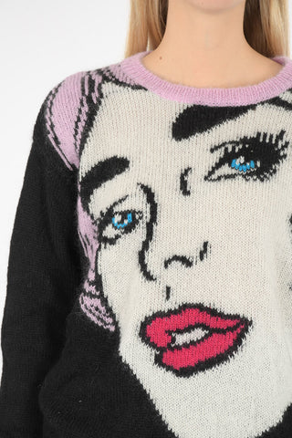 COUTURE! Embroidered Crew-neck sweater