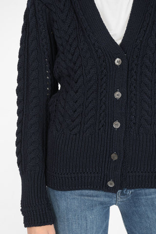 merino wool v-neck cardigan