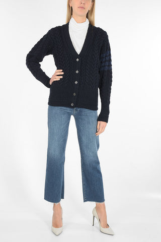 merino wool v-neck cardigan