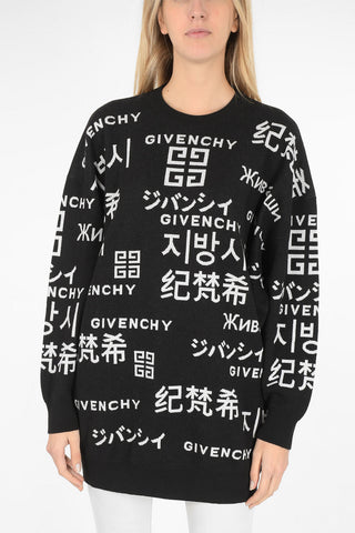 embroidered oversized sweater