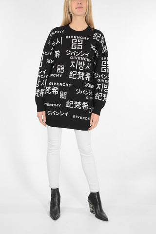 embroidered oversized sweater