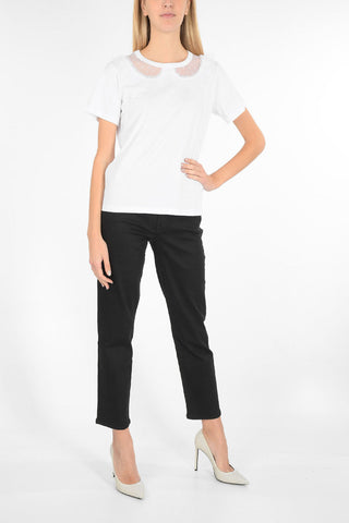 tulle point d’esprit detail t-shirt