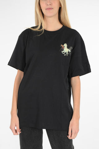 horses printed oversized t-shirt