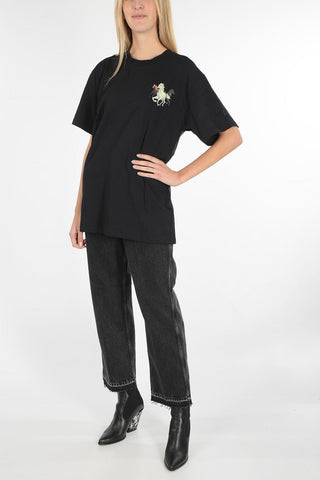 horses printed oversized t-shirt