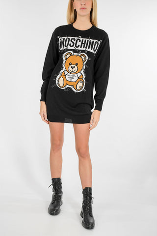 COUTURE! Knit TEDDY Embroidered Dress 
