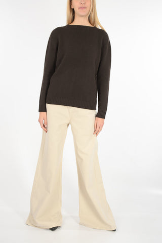 virgin wool and cashmere crew-neck sweater