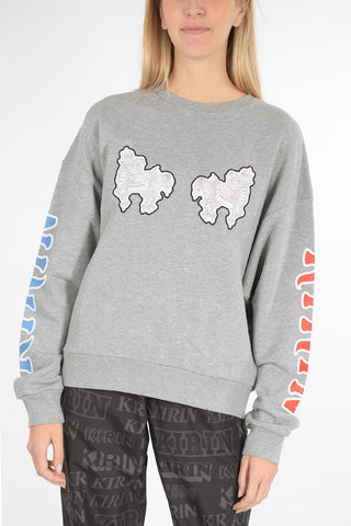 printed crew-neck sweatshirt