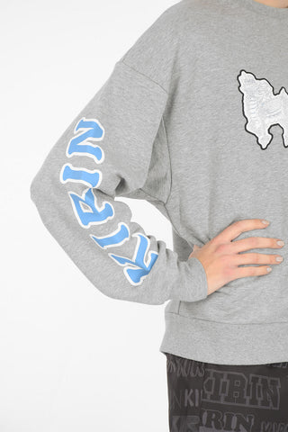 printed crew-neck sweatshirt