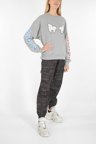 printed crew-neck sweatshirt