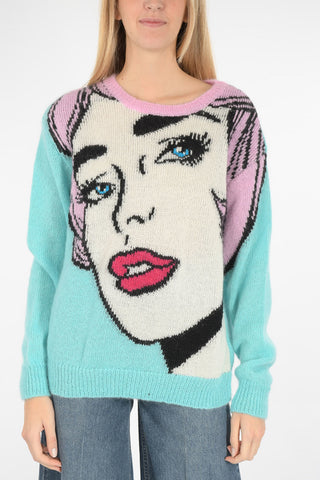 COUTURE! Embroidered Crew-neck sweater