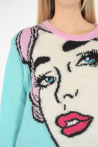 COUTURE! Embroidered Crew-neck sweater